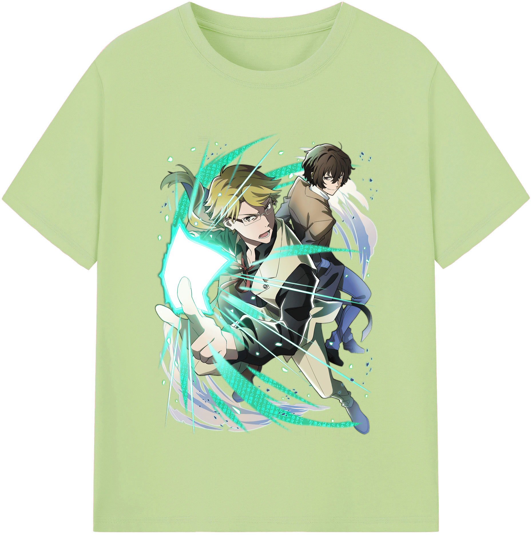 （画像用） 文豪ストレイドッグス Bungo Stray Dogs 綿100％半袖Tシャツ（フロントプリント）